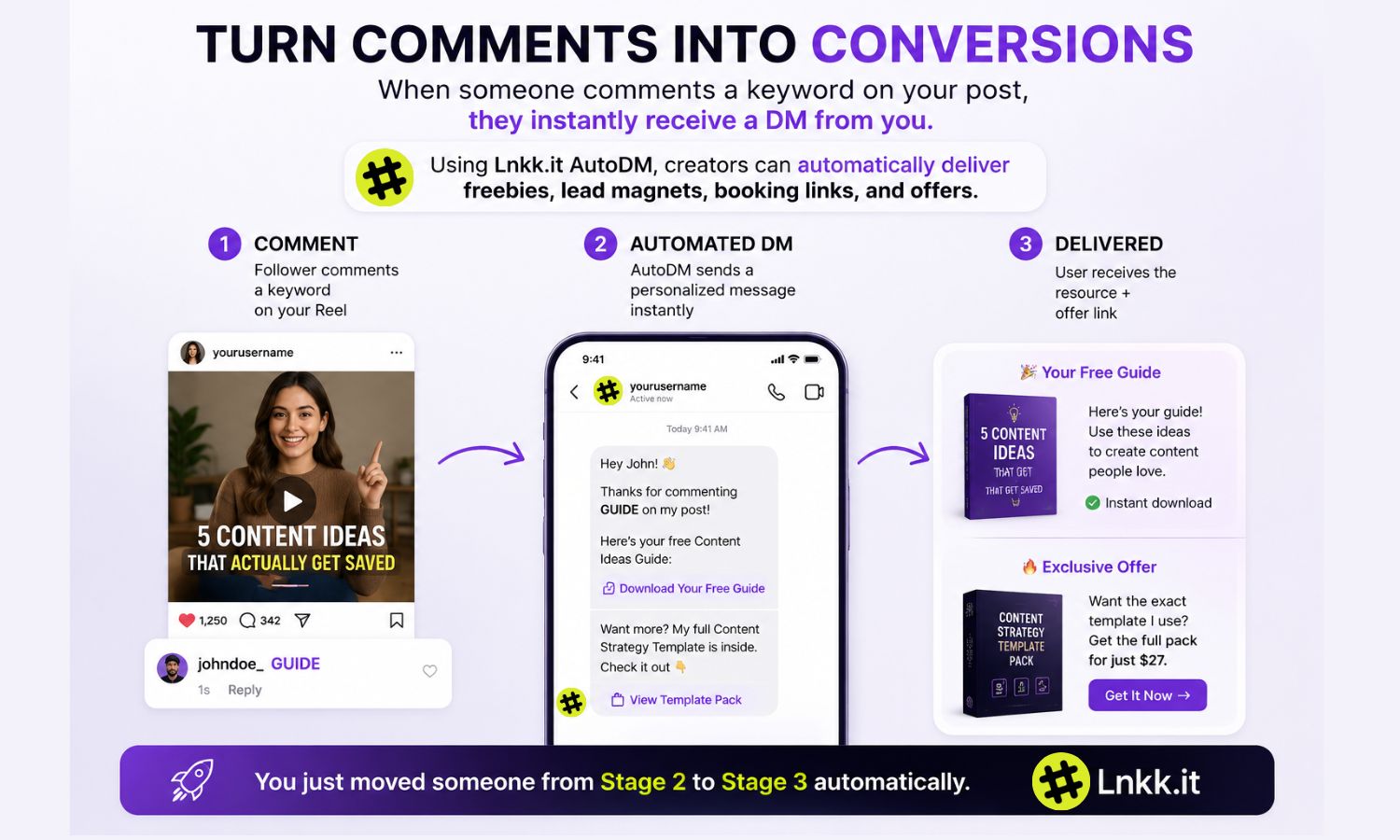  turn comments into conversion