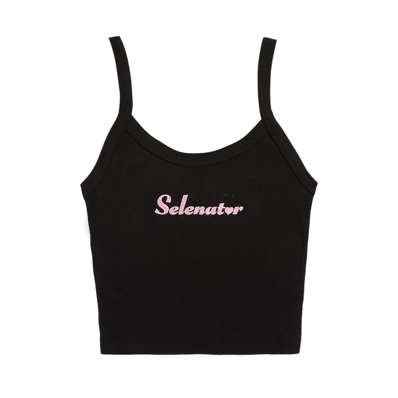 Selenator Script Pink Glitter Tank - Selena Gomez Official Shop